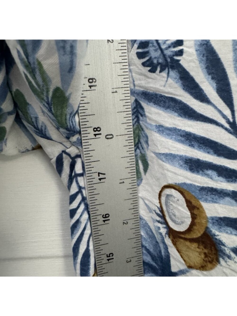 Womens XS Tropical Coconut Palm Print Cropped Pants Lined Resort Beach - Picture 12 of 13